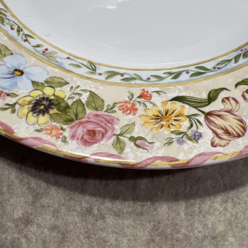 American Atelier Floral Daze Dinner Plate EUC‎ 8 Available - Picture 2 of 4